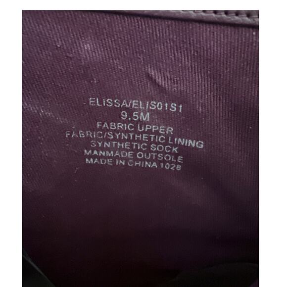 Steve Madden Elissa Grand Burgundy Velvet Floral Chunky Heel Ankle Boot 9.5 - Picture 8 of 8